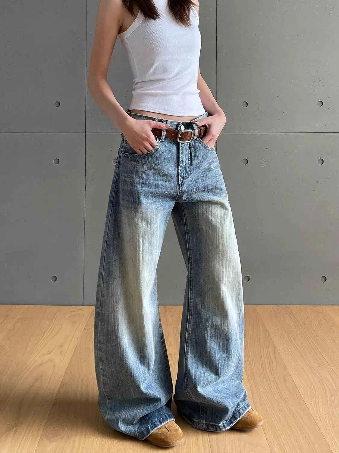 American Eclectic Vintage Washed Denim Jeans