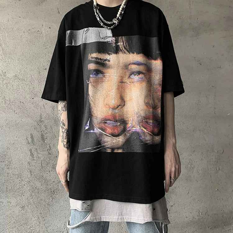 Vibrant Graphic Oversized for Daily T-Shirt