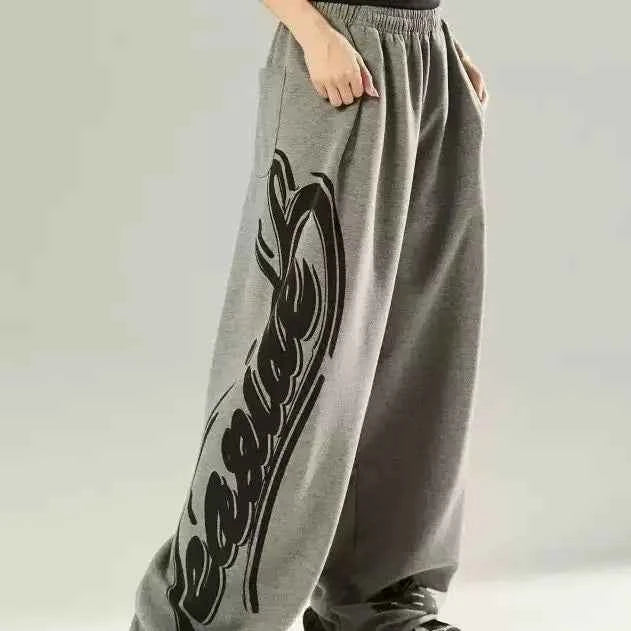 Jazzy Printed Hip Hop Dance Sweatpants