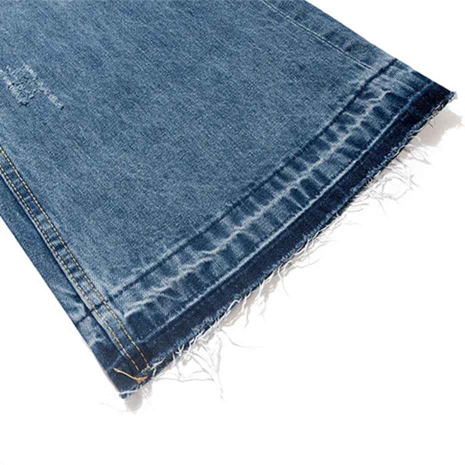 Distressed KP26 Baggy Flared Jeans