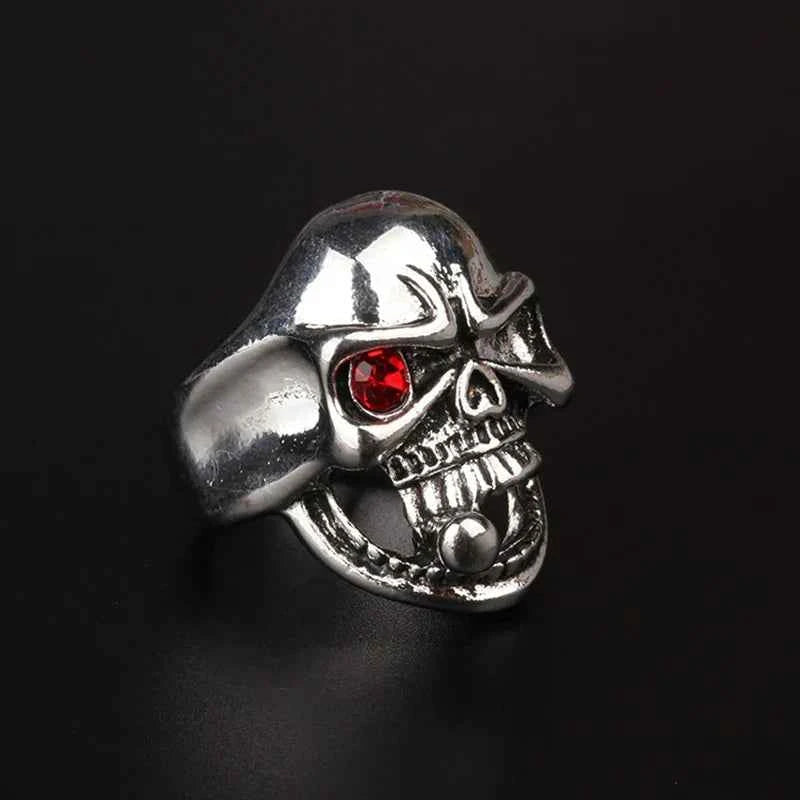 Gothic Large Retro Skull Cigarette Ring