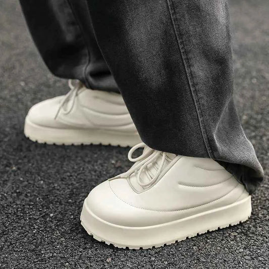 Solid Color High- Campus Casual Sneaker