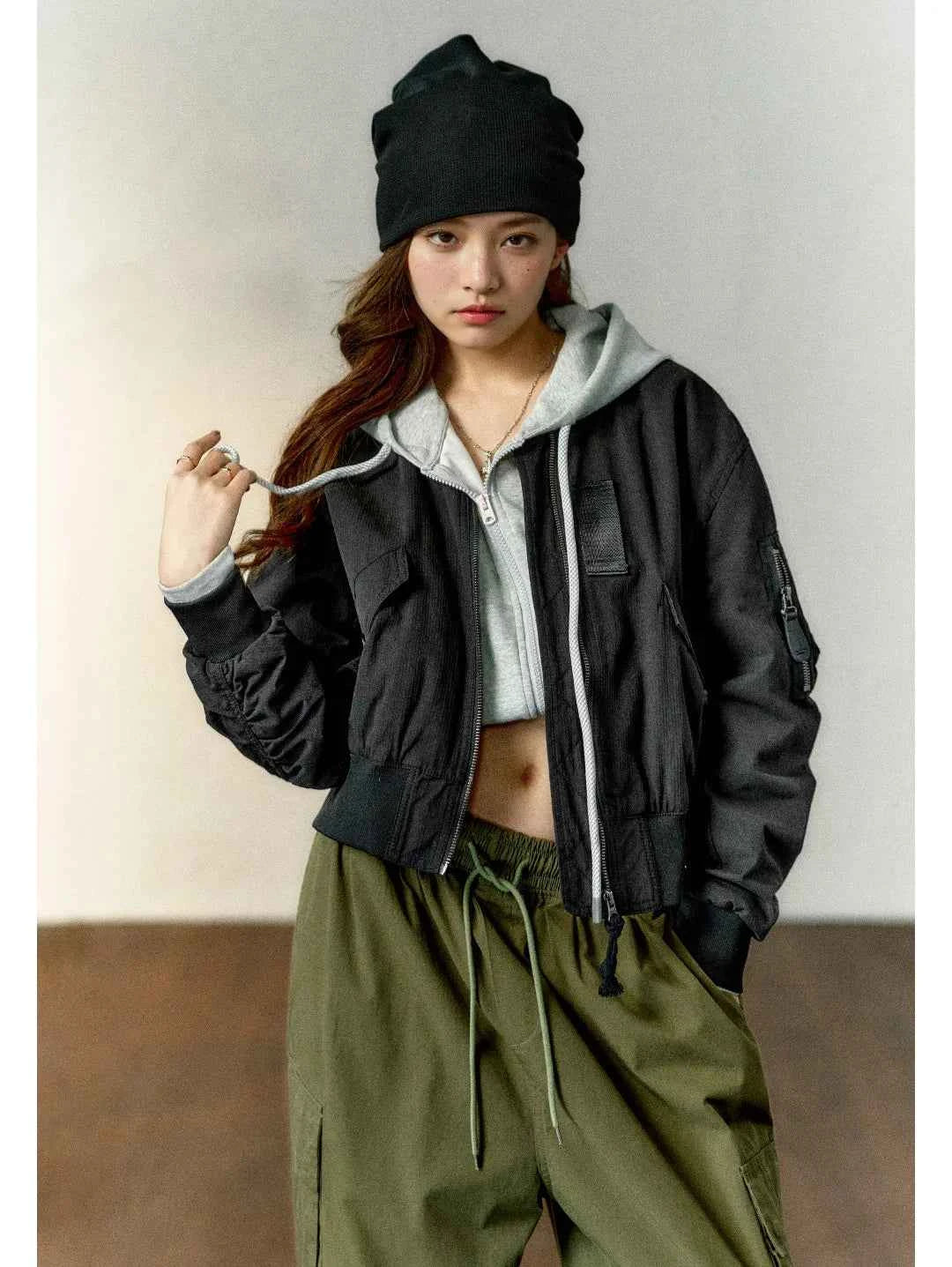 Vintage Retro Thick Cotton Bomber Jacket