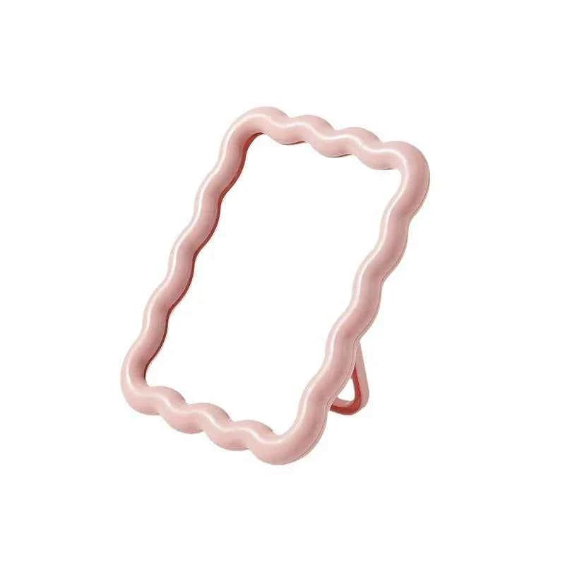 Solid Color Irregular Portable Mirror