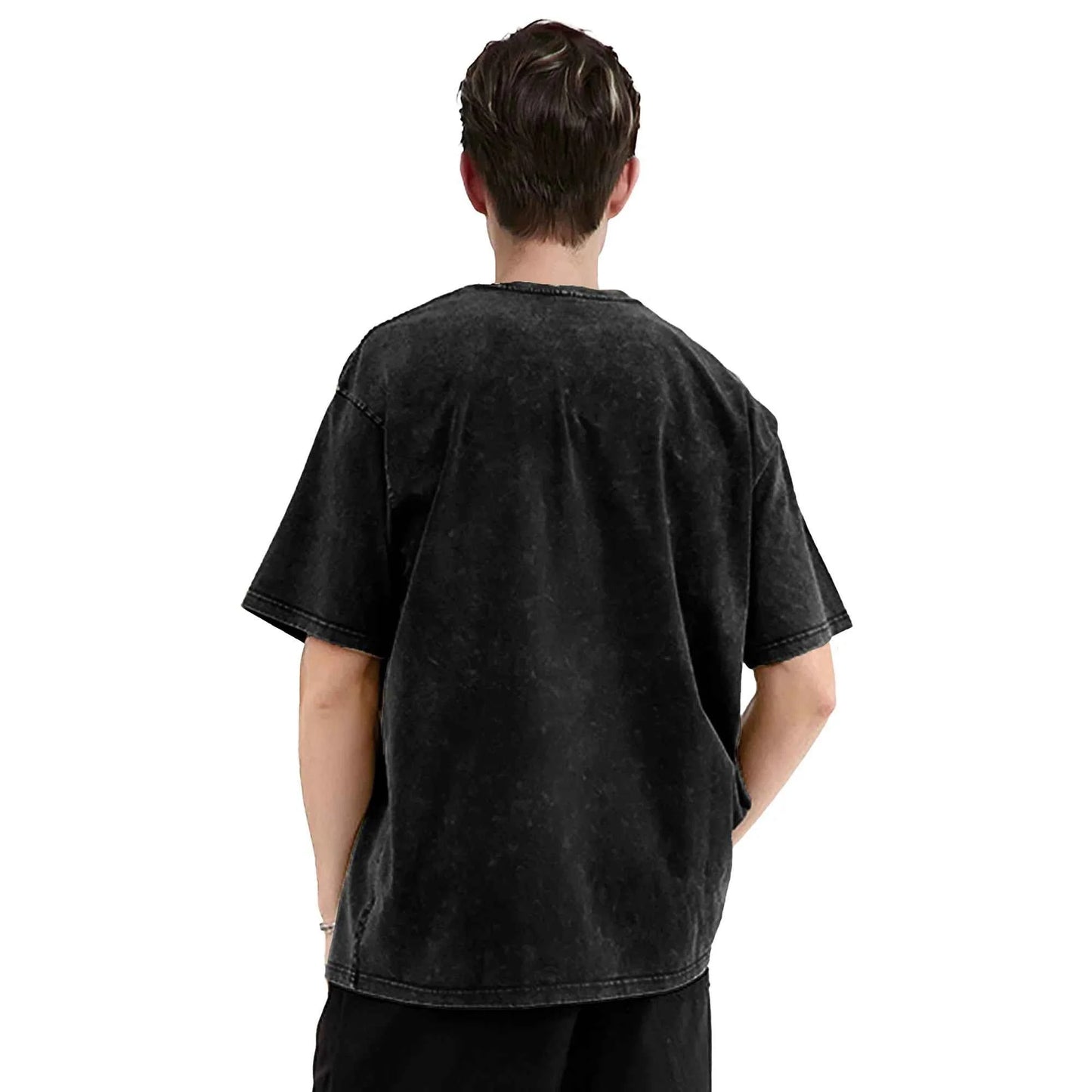 Venom Distressed Logo Washed Black T-Shirt
