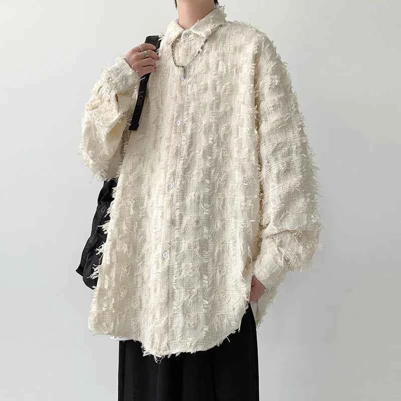 Streetwear High Quality Personality Thick Tassel Shirt