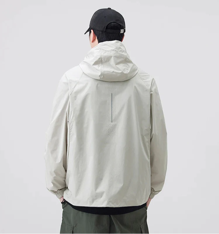 Breathable Waterproof Sunscreen Hooded Jacket - Luxuryurbanwear