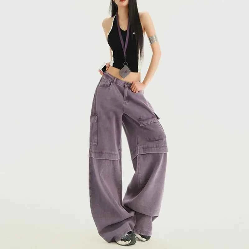Retro Loose Fit High Waist Jeans