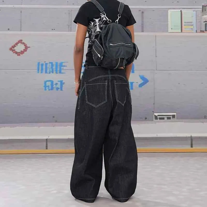 Lightweight High Waisted Wide Leg Denim Jeans
