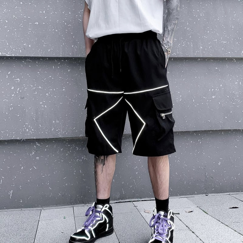 Solid Bermuda White Lining Shorts