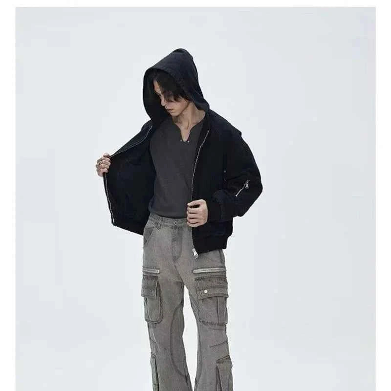 American Washed American Style Bomber Jacket