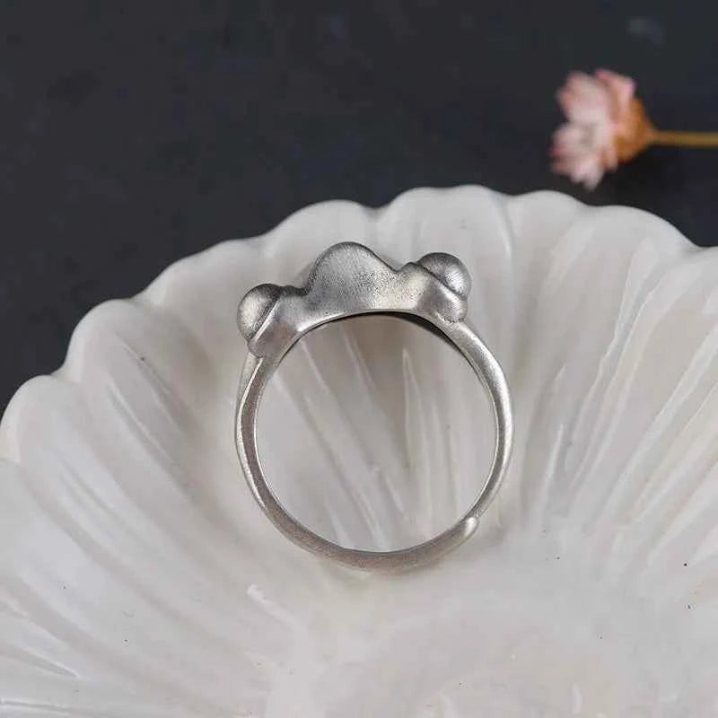 Gothic Adjustable Punk Frog Animal Ring