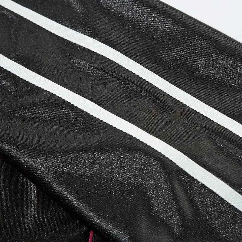Streetwear Graphic Patchwork Mesh Jersey Sport T-Shirt