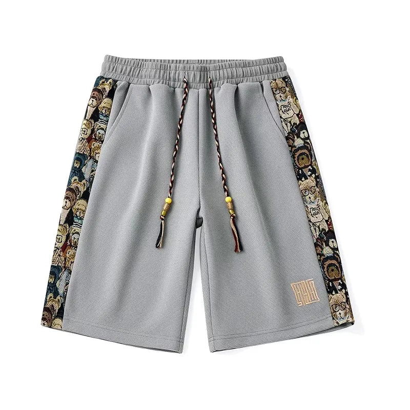 Bear Embroidery Shorts