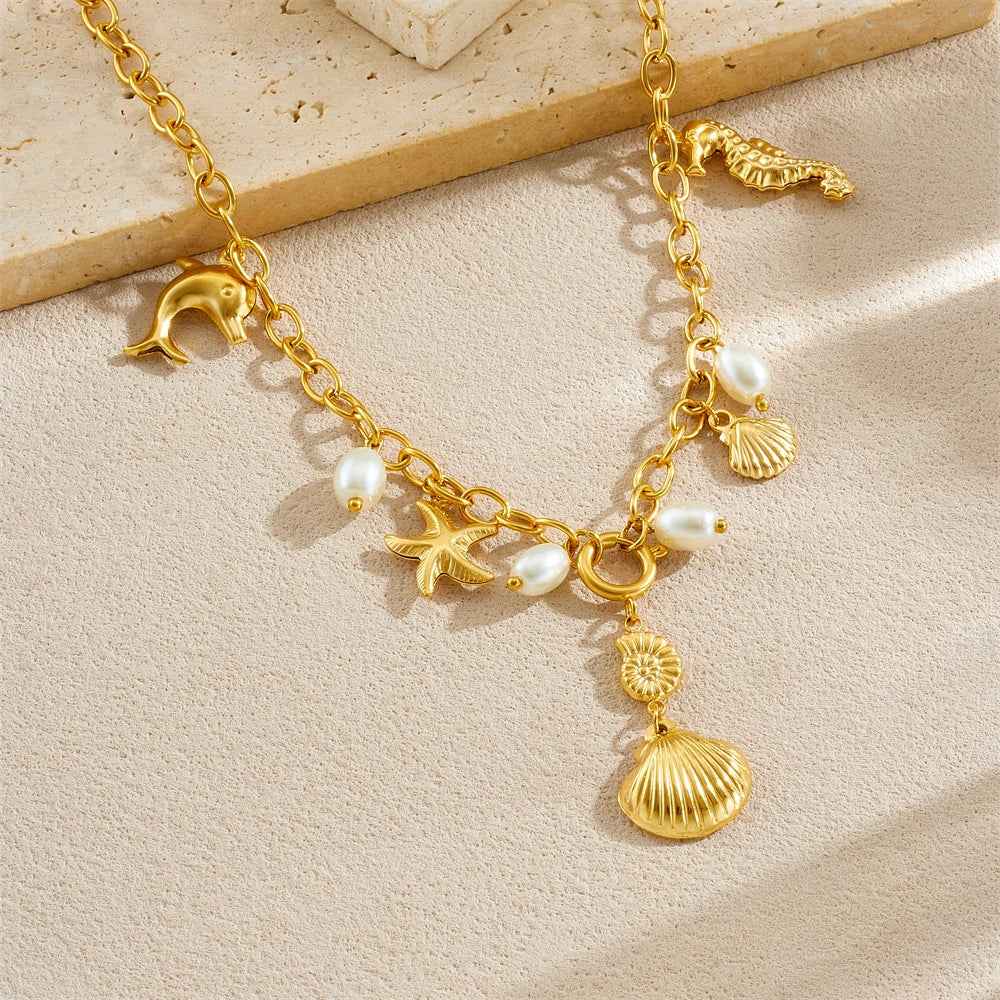 Ocean Pearl Lady Sweet Necklace