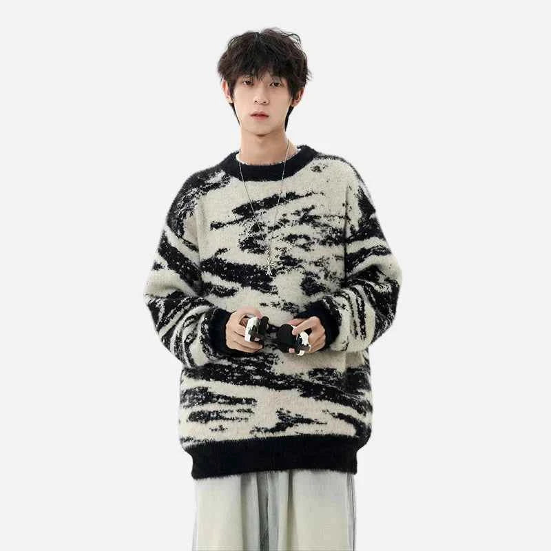 Winter Flexible Geometric Pattern Sweater