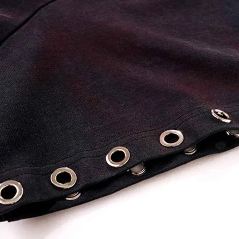 Insulated Contrast Color Sequins Hooded T-Shirt