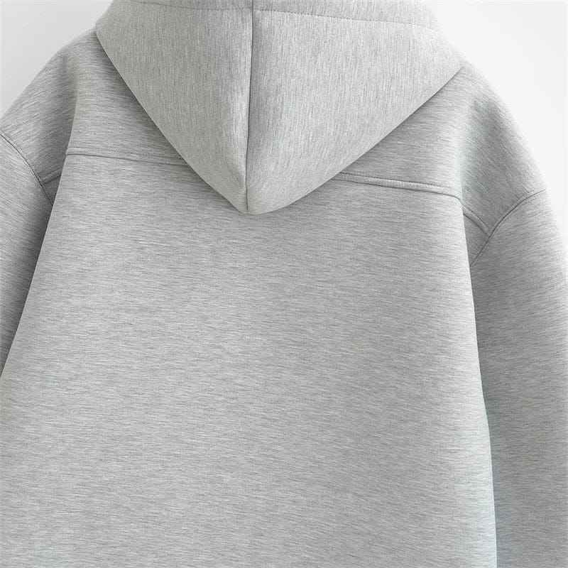 Zip Up Hoodie Thick Solid