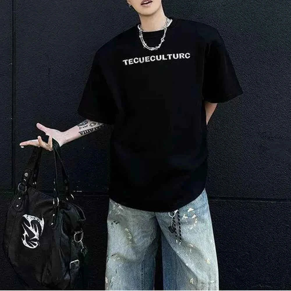 Embroidered Retro Short Sleeve T-Shirt