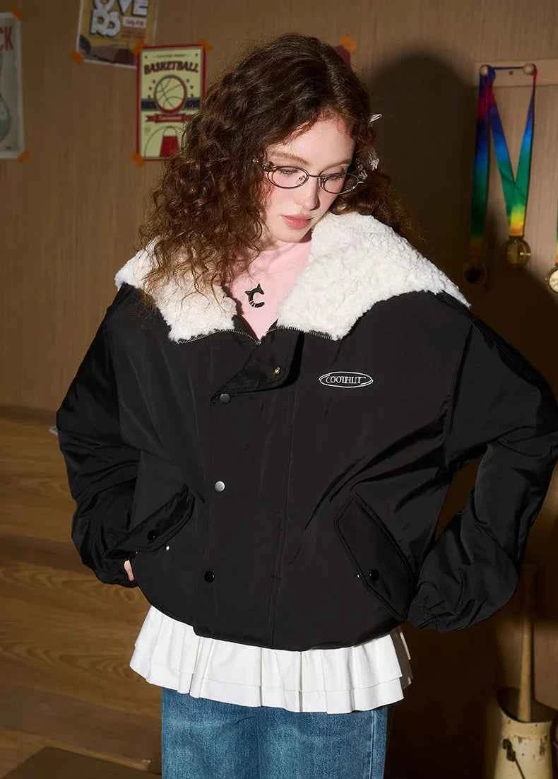 Y2K Winter Breathable Furr Puffer Jacket