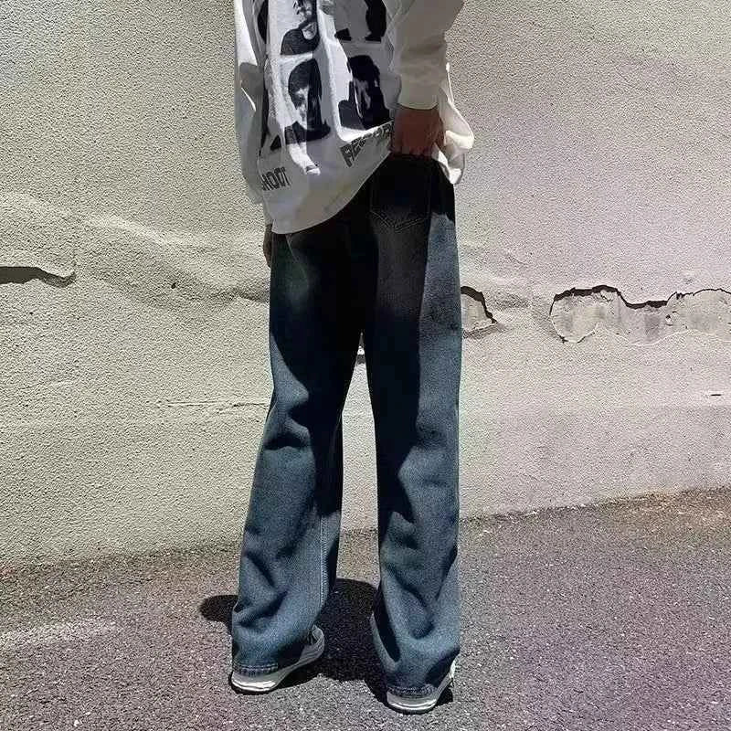 Essential Y2K Washed Wide Leg Denim Jeans