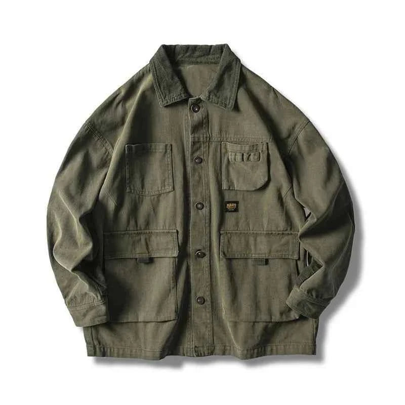 Military Army Retro Denim Jacket