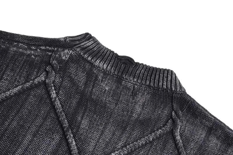 Retro Grunge Tie Dye Knit Sweater