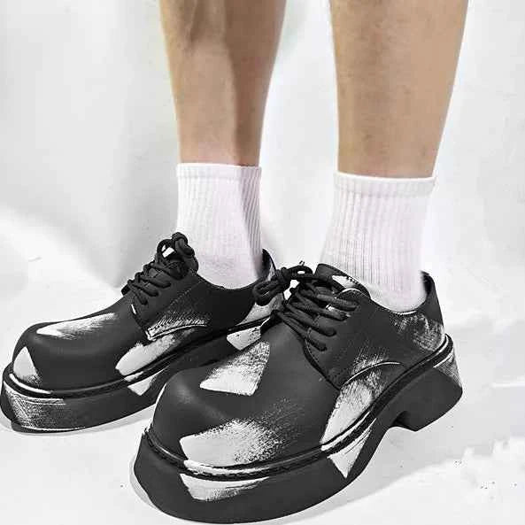 Versatile Casual Wind Leather Derby Shoes