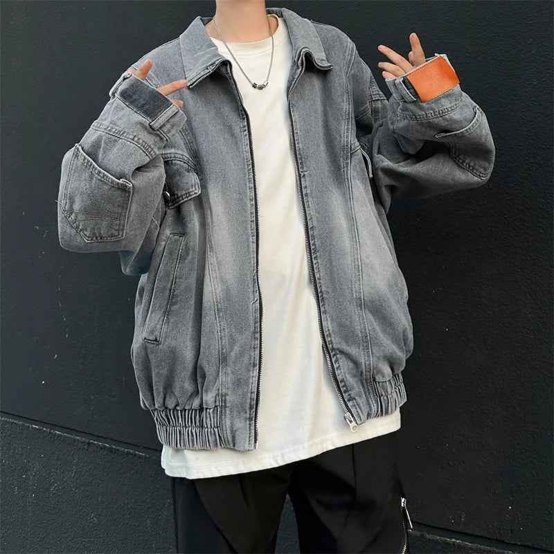 Deconstructive American Washed Denim Jacket