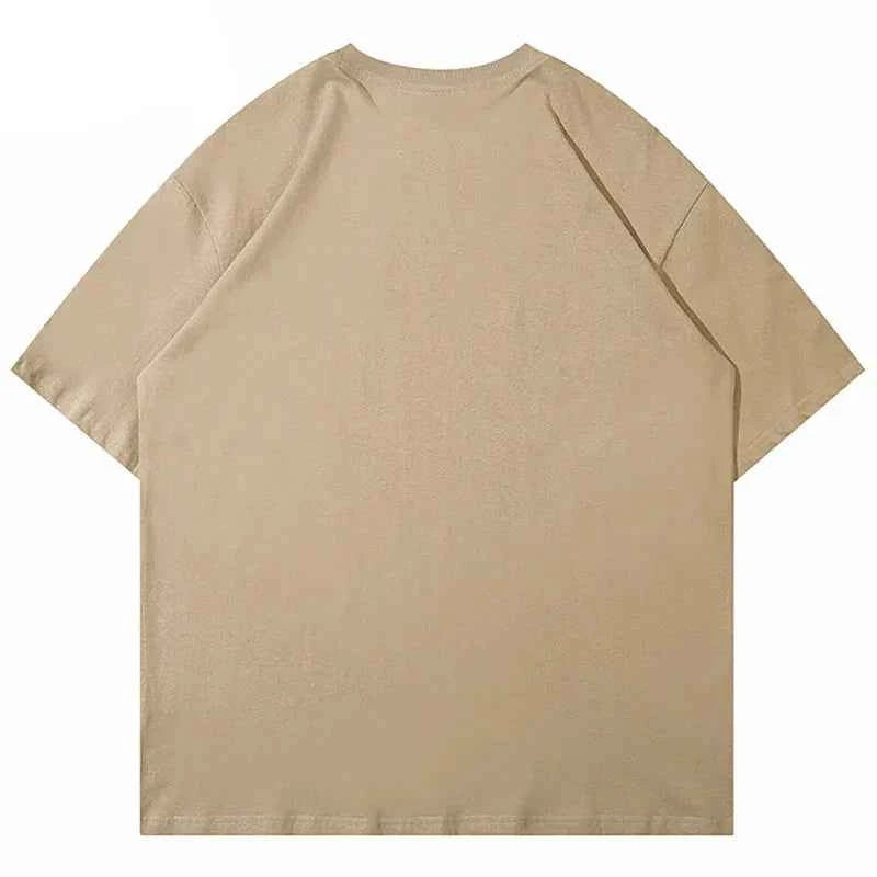 Bold Oversize Graphic Letter Print T-Shirt