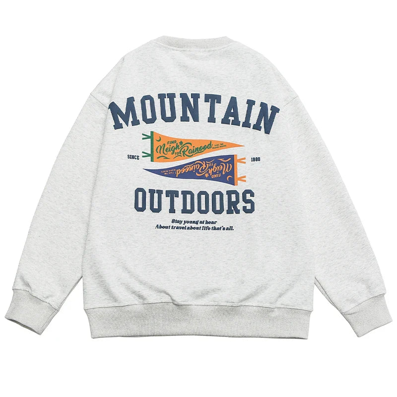 Adventure Mountain Outdoor Pullover Sweatshirt