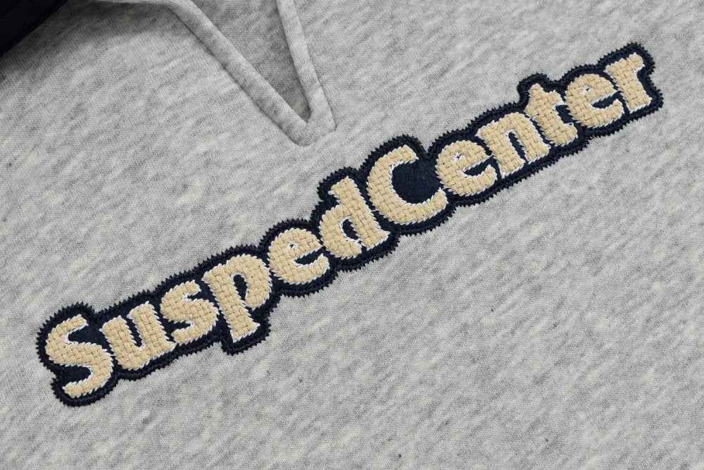 Y2K Loose Letter Embroidery Turn-Down Collar Sweatshirt