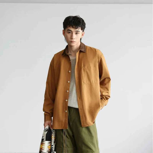 Signature Stylish Oversize Loose Casual Long Sleeve Shirt
