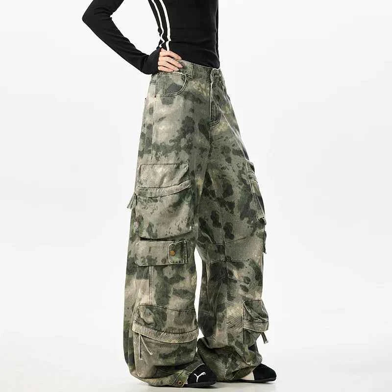 Camouflage Wardrobe Staple Vintage Cargo Pants