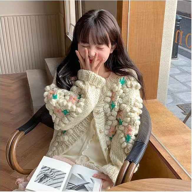Elevated Sweet Korean Style Knit Sweater
