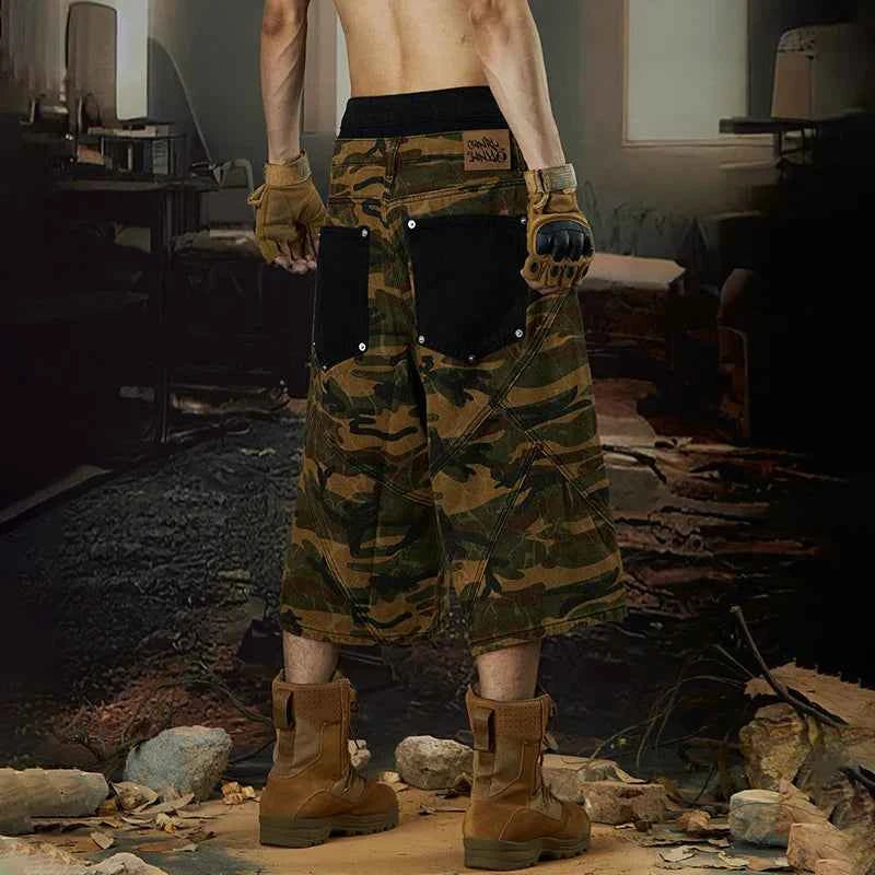 Camouflage Personalized Decorate Pockets Jorts