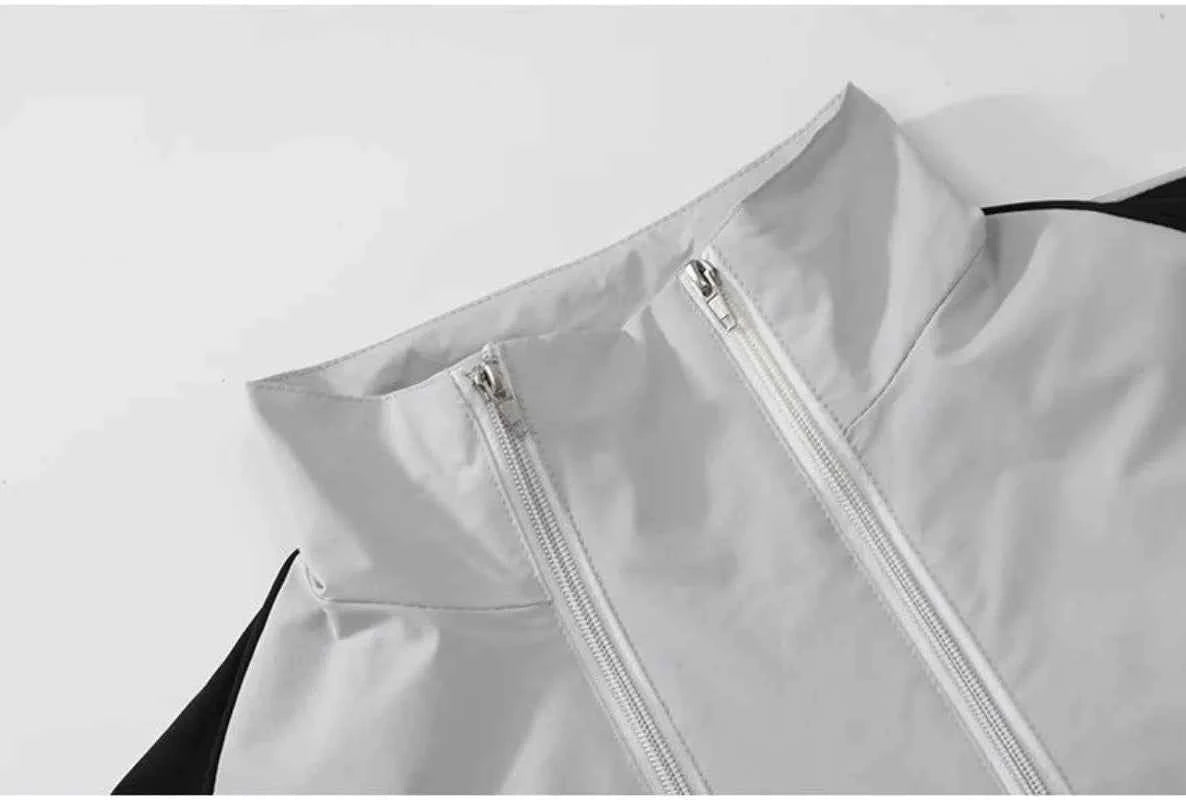 Y2K High-Quality Retro Patchwork Windbreaker Jacket