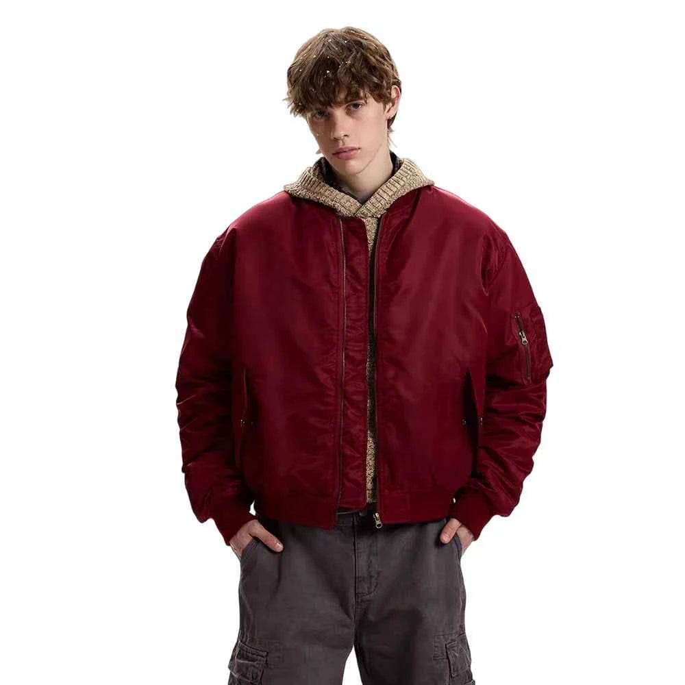 Winter Quilted Hip Hop Baseball Jacket