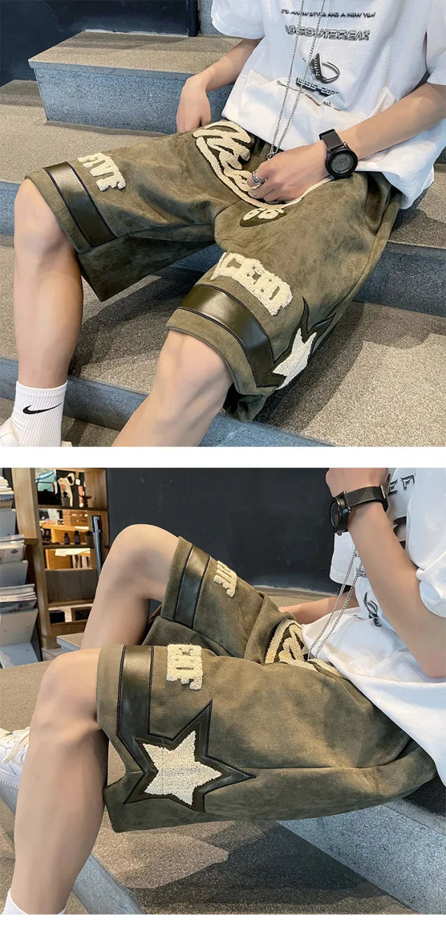 Number 66 Knee Length Shorts
