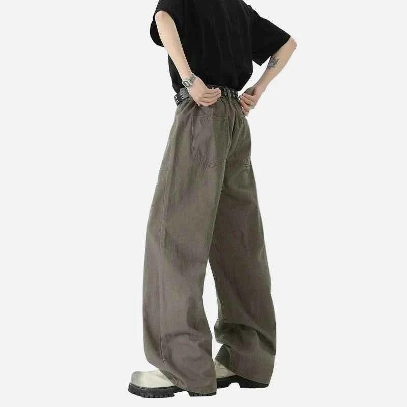 Premium Y2K Loose Fit Wide Leg Denim Jeans