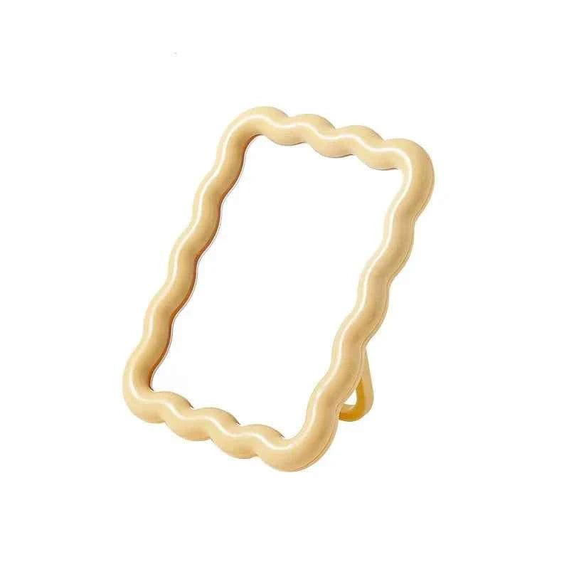 Solid Color Irregular Portable Mirror