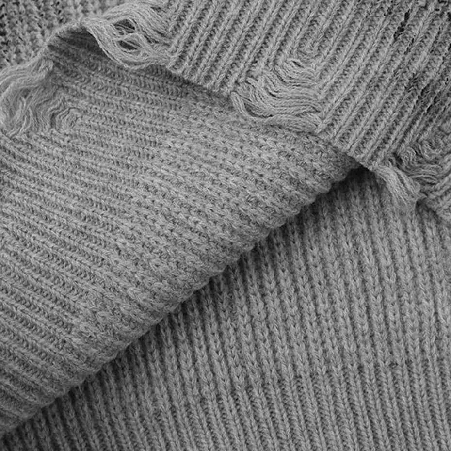 Fashionable Oversized Hip Hop Knit Jumper Sweater