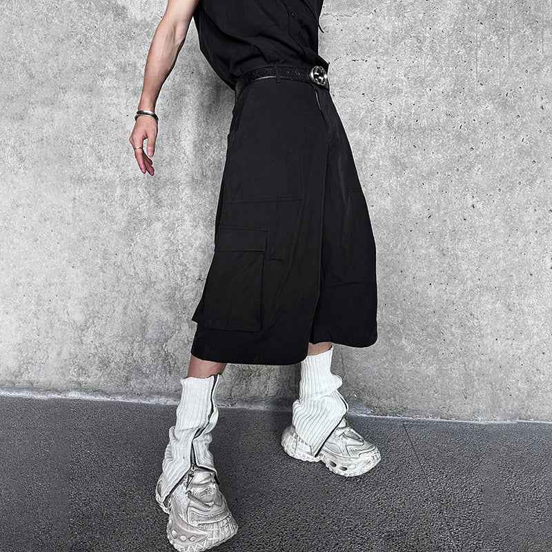High Quality Solid Color Pockets Jorts