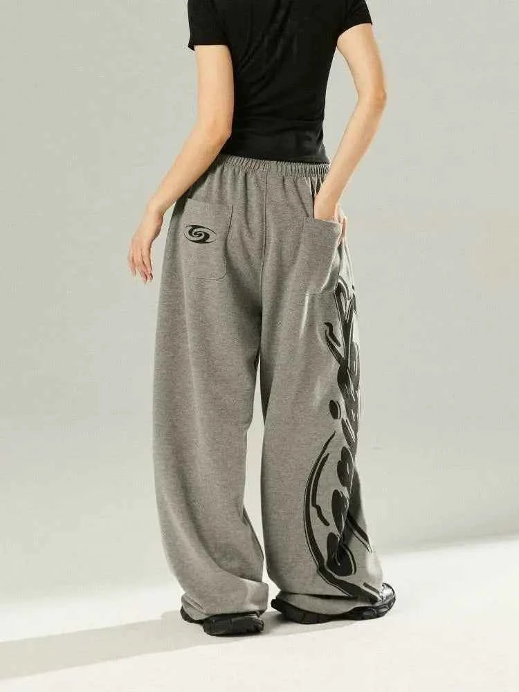 Jazzy Printed Hip Hop Dance Sweatpants