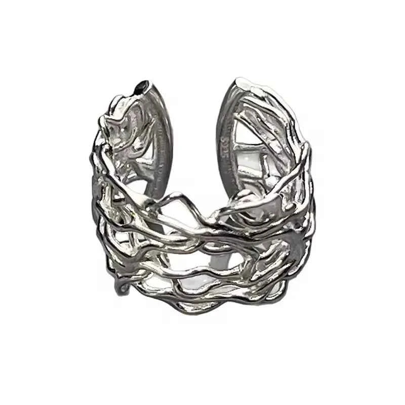 Aesthetic Creative Geometric Hollow Rings