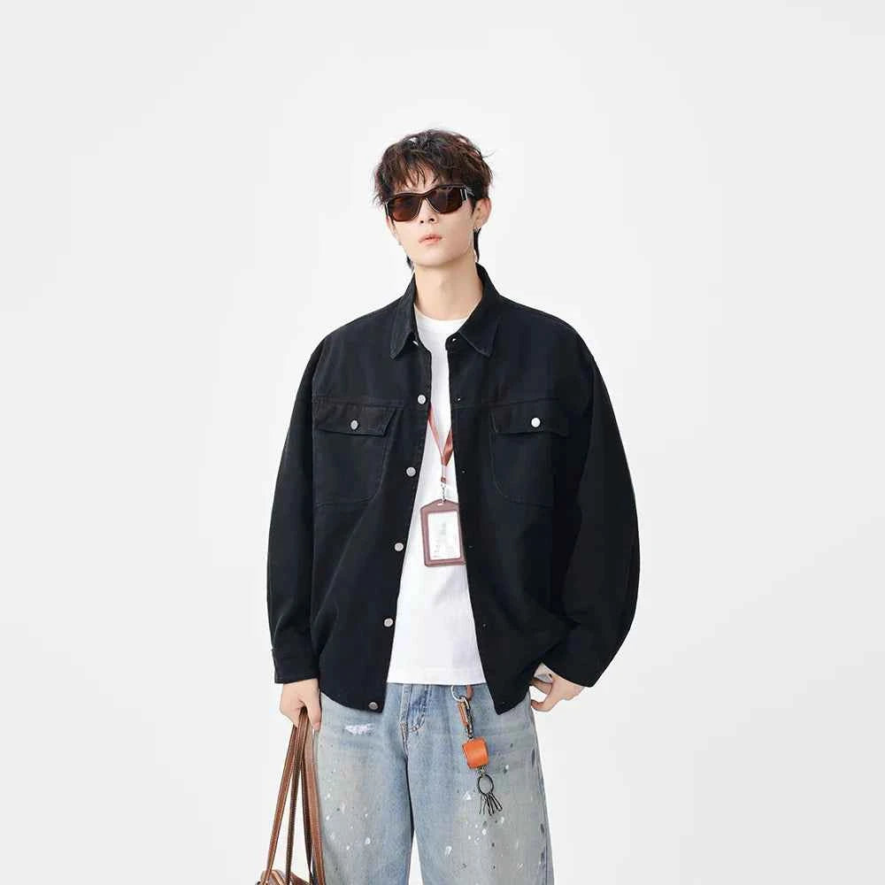 Versatile Casual Button-Up Denim Jacket