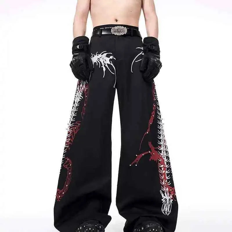 Rivet Decorated High Street Wide Pants