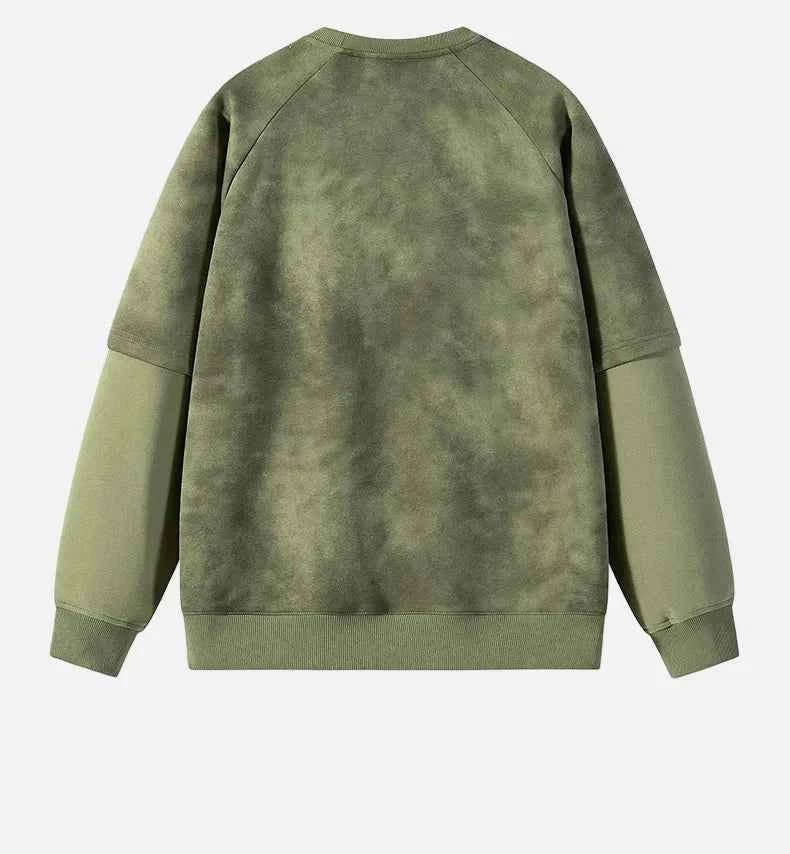 Y2K Style Fake Two Piece Crewneck Sweatshirt