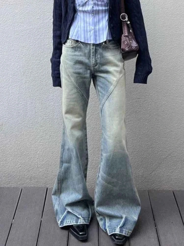 Vintage American Retro Blue Denim Jeans