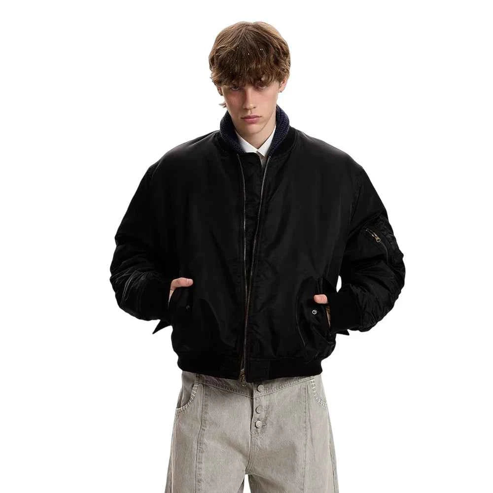 Winter Quilted Hip Hop Baseball Jacket